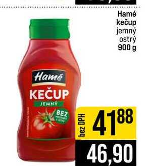Hamé kečup jemný ostrý 900 g