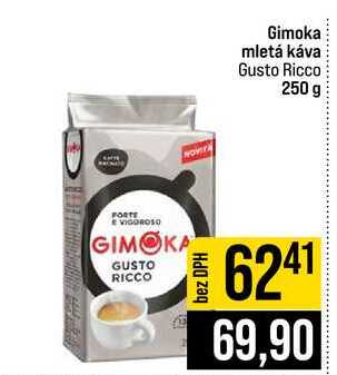 Gimoka mletá káva Gusto Ricco 250 g