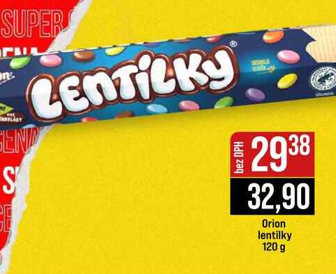 Orion lentilky 120 g 