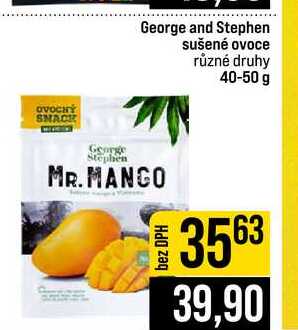 George and Stephen sušené ovoce různé druhy 40-50 g
