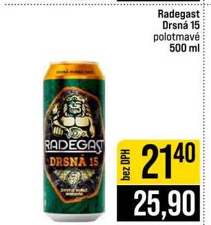 Radegast Drsná 15 polotmavé 500 ml 