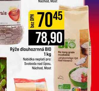 Rýže dlouhozrnná BIO 1 kg