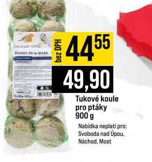 Tukové koule pro ptáky 900 g