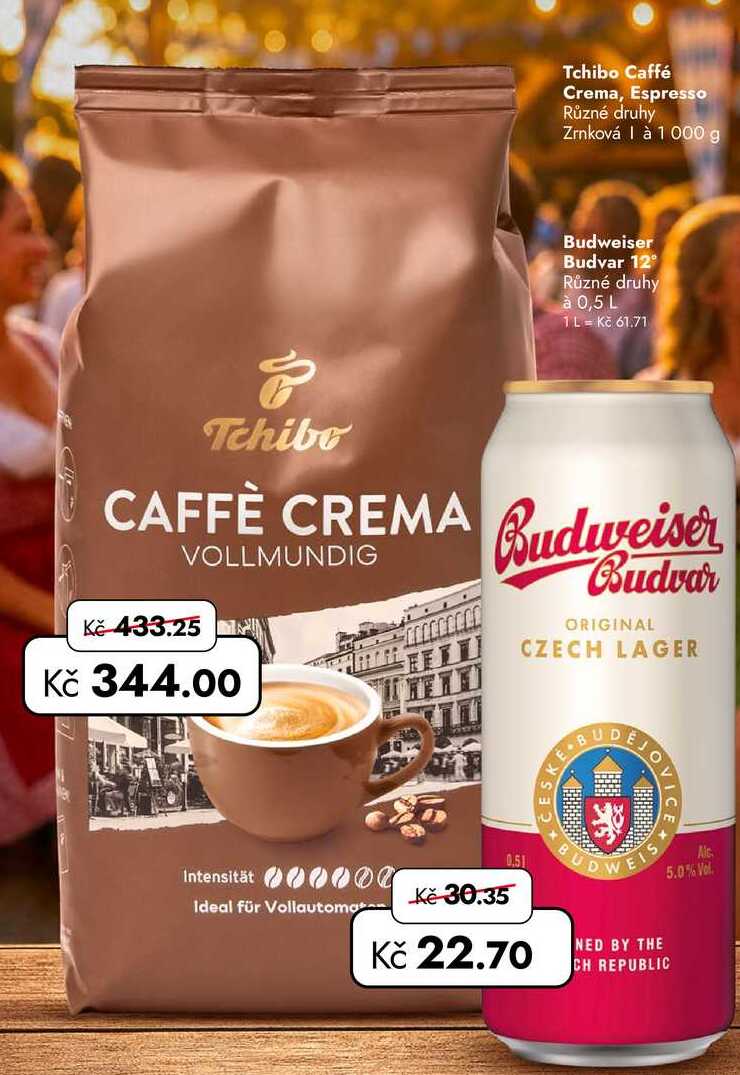 Tchibo Caffé Crema, Espresso Zrnková 1 000 g  