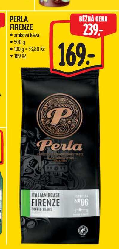 PERLA FIRENZE zrnková káva 500 g