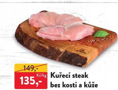Kuřecí steak bez kosti a kůže 1kg