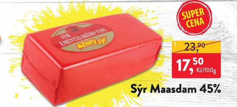 Sýr Maasdam 45% 100g