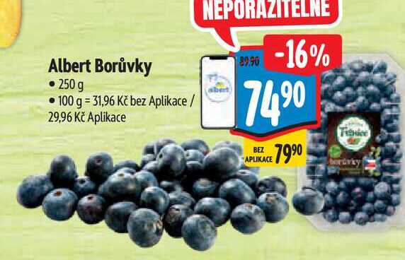 Albert Borůvky 250 g