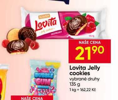 Lovita Jelly cookies vybrané druhy 135 g