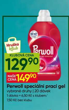 Perwoll speciální prací gel vybrané druhy 20 dávek