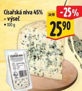 Císařská niva 45% - výseč 100 g  