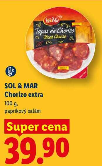 SOL & MAR Chorizo extra, 100 g