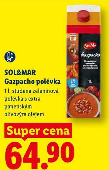 SOL&MAR Gazpacho polévka, 1 l