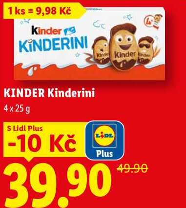 KINDER Kinderini, 4 x 25 g