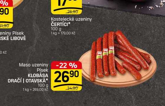 KLOBÁSA DRAČÍ | OTAVSKÁ* 100 g