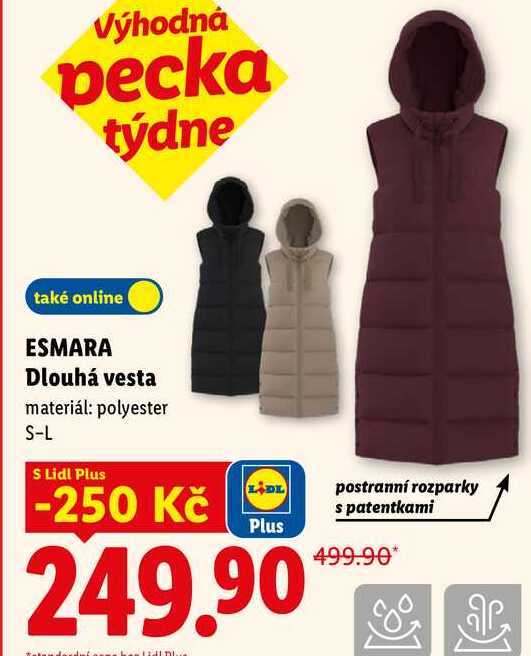 ESMARA Dlouhá vesta
