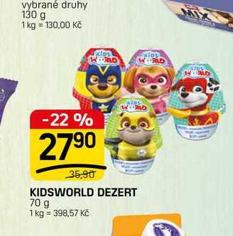 KIDSWORLD DEZERT 70 g