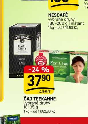 ČAJ TEEKANNE vybrané druhy 18-35 g