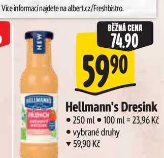 Hellmann's Dresink 250 ml