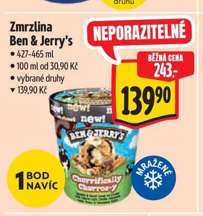 Zmrzlina Ben & Jerry's 427-465 ml