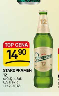 STAROPRAMEN 12 světlý ležák 0,5l