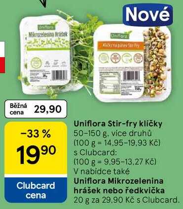 Uniflora Stir-fry klíčky,, 50-150 g, více druhů