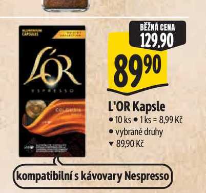 L'OR Kapsle 10 ks