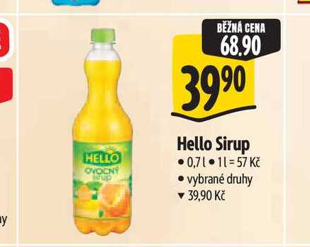 Hello Sirup 0,7 l