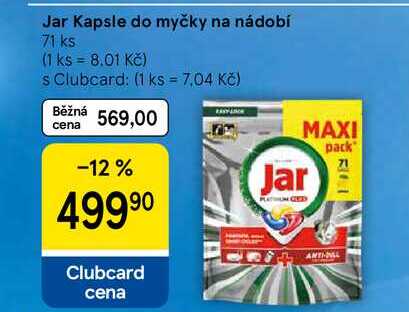 Jar Kapsle do myčky na nádobí, 71 ks   