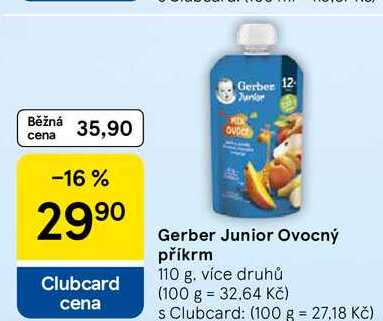 Gerber Junior Ovocný příkrm, 110 g