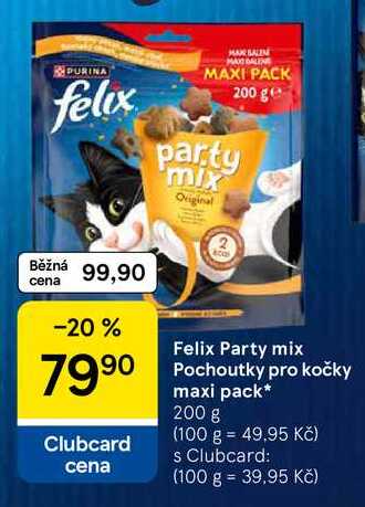 Felix Party mix Pochoutky pro kočky maxi pack, 200 g  