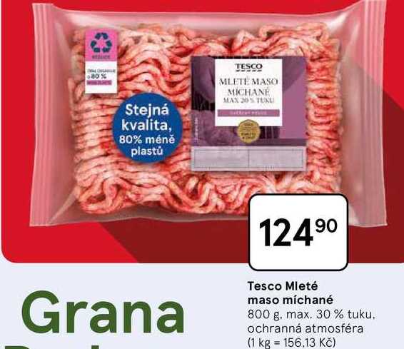 Tesco Mleté maso míchané, 800 g. max. 30% tuku