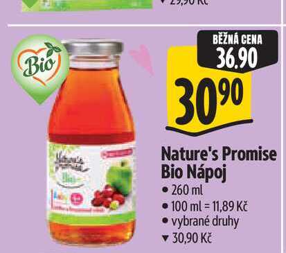   Nature's Promise Bio Nápoj 260 ml  