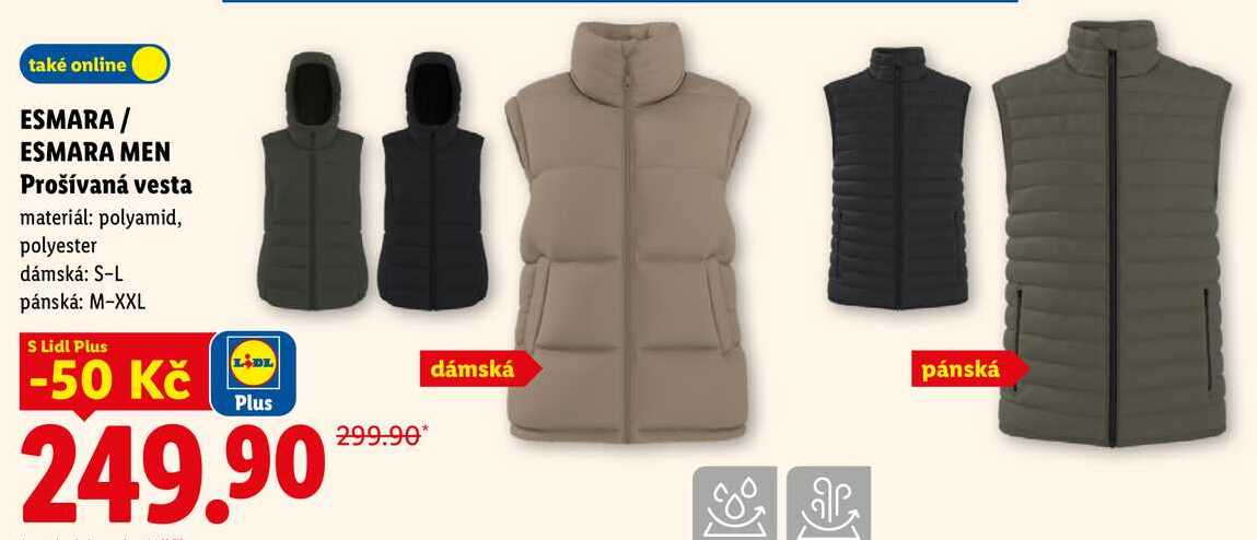 ESMARA / ESMARA MEN Prošívaná vesta