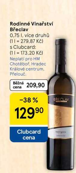 Rodinné Vinařství Břeclav, 0.75 l
