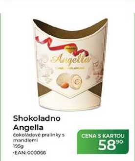 Shokoladno Angella čokoládové pralinky s mandlemi 195g