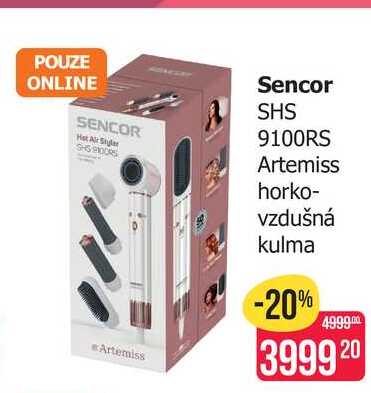 Sencor SHS 9100RS Artemiss horko- vzdušná kulma