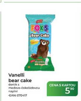 Vanelli bear cake dortik s medovo-čokoládovou náplni