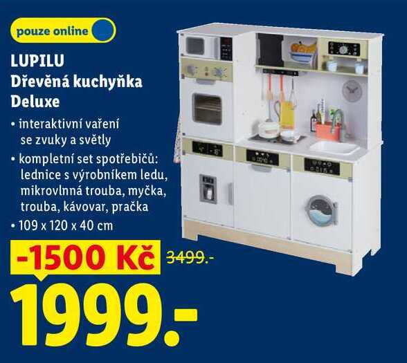 LUPILU Dřevěná kuchyňka Deluxe