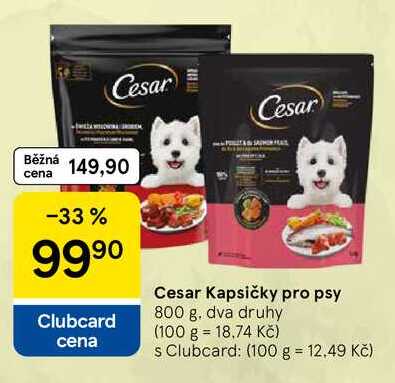 Cesar Kapsičky pro psy, 800 g