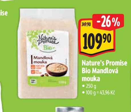 Nature's Promise Bio Mandlová mouka 250 g