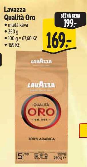 Lavazza Qualità Oro, mletá káva, 250g