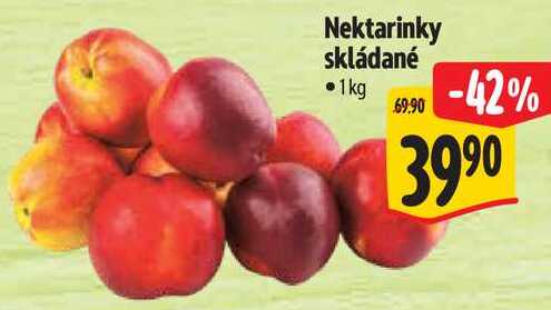 Nektarinky skládané, 1kg 