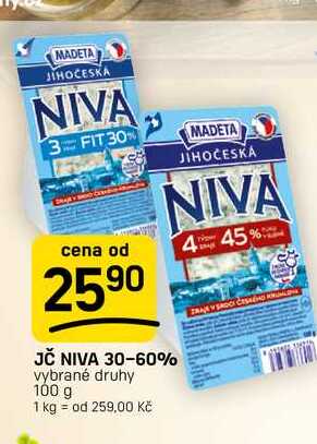 JČ NIVA 30-60% vybrané druhy 100 g
