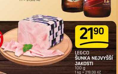 ŠUNKA NEJVYŠŠÍ JAKOSTI 100 g 