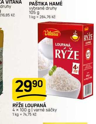RÝŽE LOUPANÁ 4 x 100 g | varné sáčky 