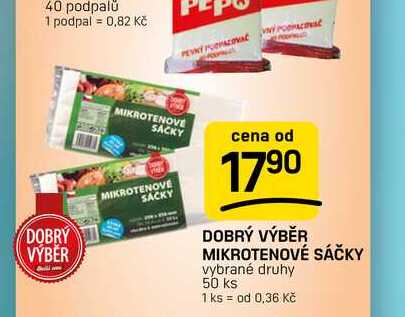 DOBRÝ VÝBĚR MIKROTENOVÉ SÁČKY vybrané druhy 50 ks