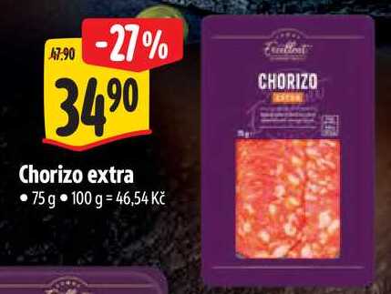 Chorizo extra, 75 g