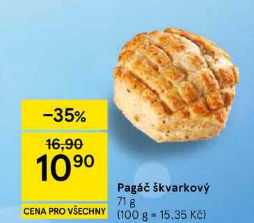 Pagáč škvarkový, 71 g