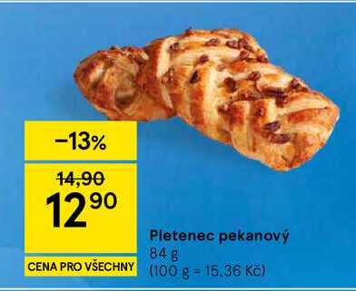 Pletenec pekanový, 84 g